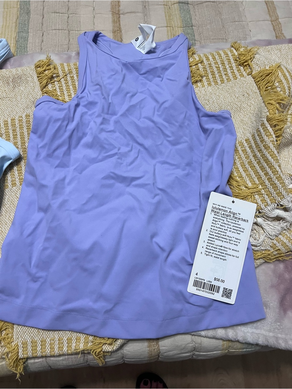 lululemon athletica align Lavender High-Neck Racerback Tank